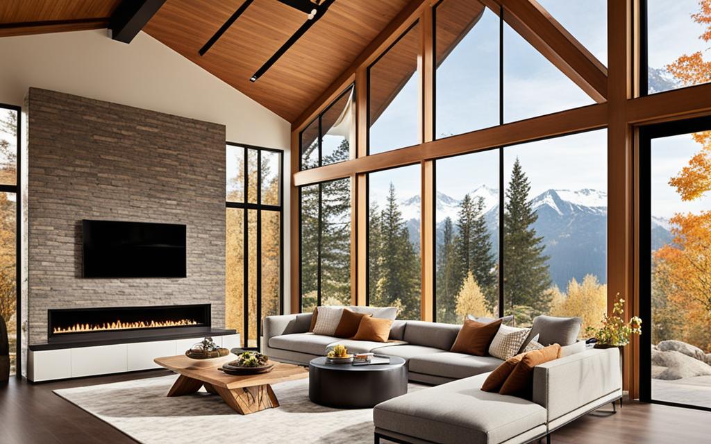 Interior de Hogar eficiente con Ventanas termopanel de PVC