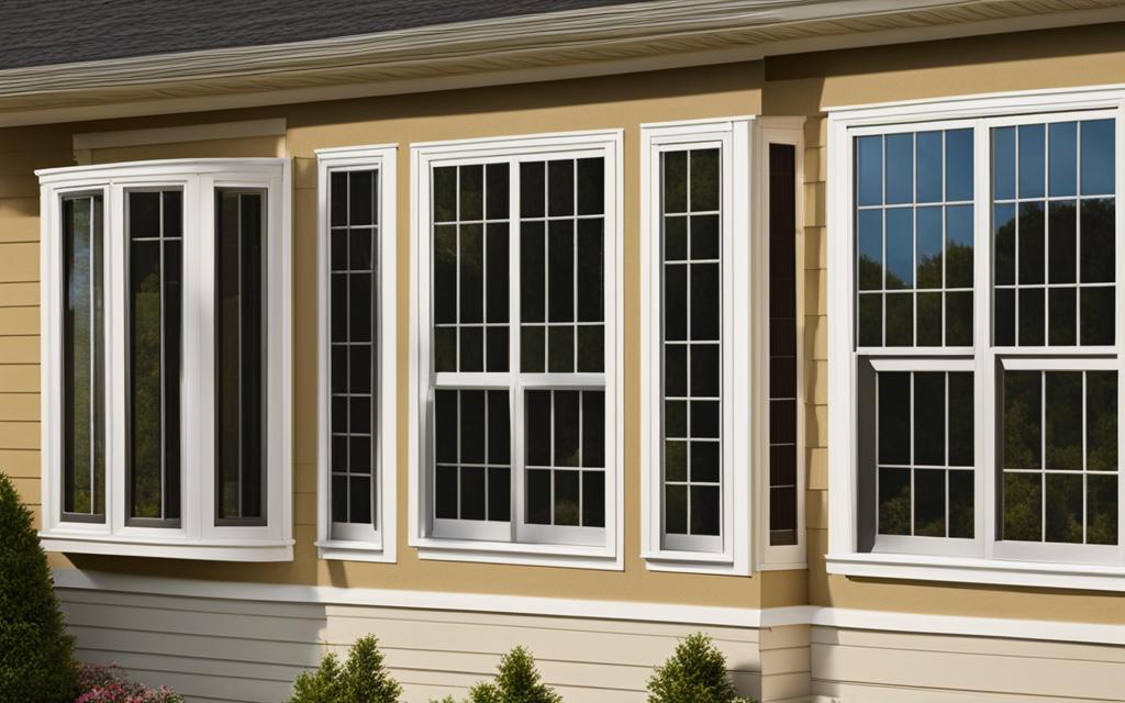 Fachada de casa con ventanas correderas de termopanel en su costado